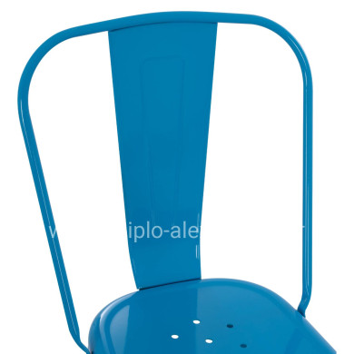 DINING CHAIR MELITA-PRO HM8641.48 METAL IN BLUE 44x47x84.5Hcm.