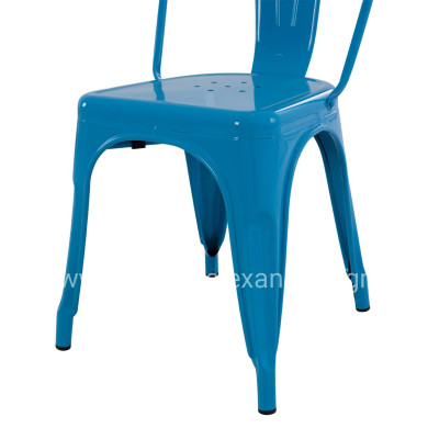 DINING CHAIR MELITA-PRO HM8641.48 METAL IN BLUE 44x47x84.5Hcm.