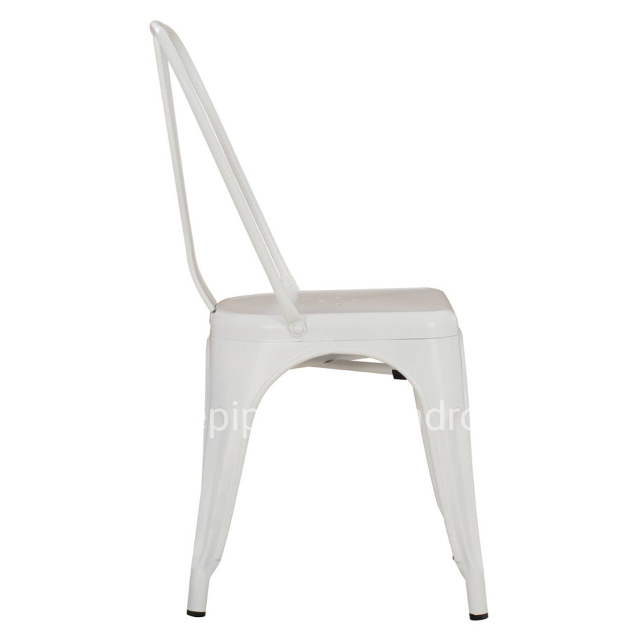 DINING CHAIR MELITA-PRO HM8641.41 METAL IN MATTE WHITE 44x47x84.5Hcm.