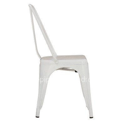 DINING CHAIR MELITA-PRO HM8641.41 METAL IN MATTE WHITE 44x47x84.5Hcm.