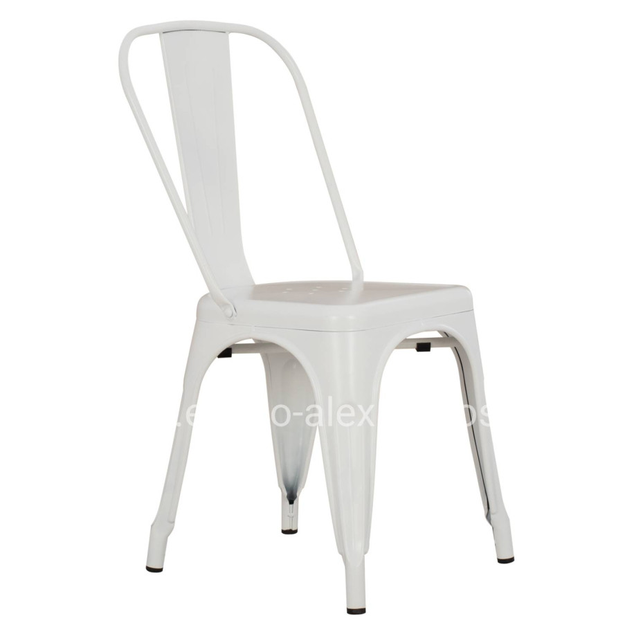 DINING CHAIR MELITA-PRO HM8641.41 METAL IN MATTE WHITE 44x47x84.5Hcm.