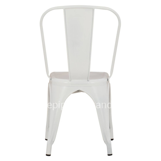 DINING CHAIR MELITA-PRO HM8641.41 METAL IN MATTE WHITE 44x47x84.5Hcm.
