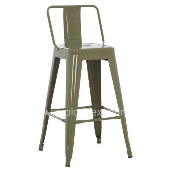 ΣΚΑΜΠΟ ΜΠΑΡ ΜΕΣΑΙΟΥ ΥΨΟΥΣ ΜΕΤΑΛΛΙΚΟ MELITA-PRO HM8574.43 DARK OLIVE GREEN 43x43x88Υεκ.