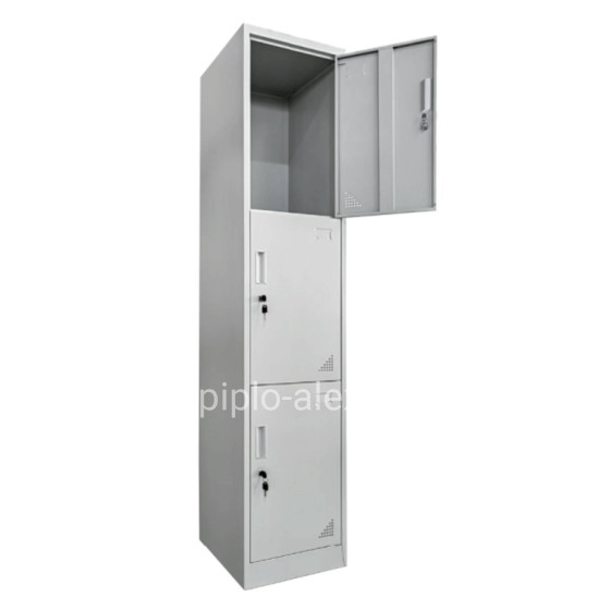 LOCKER METALLIC 1-LEAF VERTICAL CABINETS WITH KEYLOCKS BELFAST HM5635.11 GREY 38.5x45x185Hcm.