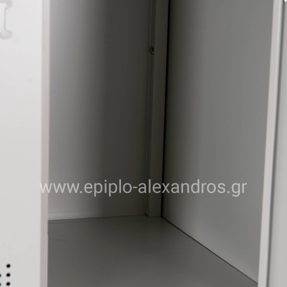 ΦΟΡΙΑΜΟΣ ΜΕΤΑΛΛΙΚΟΣ BEXLEY ΜΕ 12 ΝΤΟΥΛΑΠΑΚΙΑ ΜΕ ΚΛΕΙΔΙ HM5637.11 ΓΚΡΙ 90x45x185Υεκ