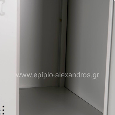 ΦΟΡΙΑΜΟΣ ΜΕΤΑΛΛΙΚΟΣ BEXLEY ΜΕ 12 ΝΤΟΥΛΑΠΑΚΙΑ ΜΕ ΚΛΕΙΔΙ HM5637.11 ΓΚΡΙ 90x45x185Υεκ