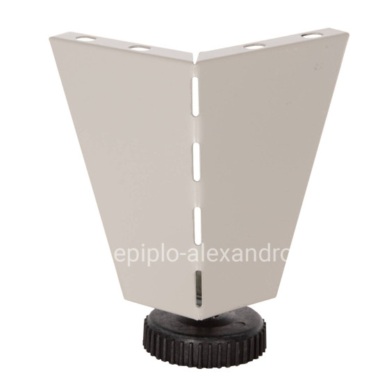 REPLACEMENT LEGS HM6093 SET 4PCS WITH HEIGHT ADJUSTERS-10Hcm-FOR METAL WARDROBES