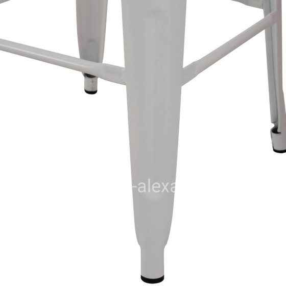 BAR STOOL MELITA-PRO HM8642.41 METAL IN MATTE WHITE 43x43x78Hcm.