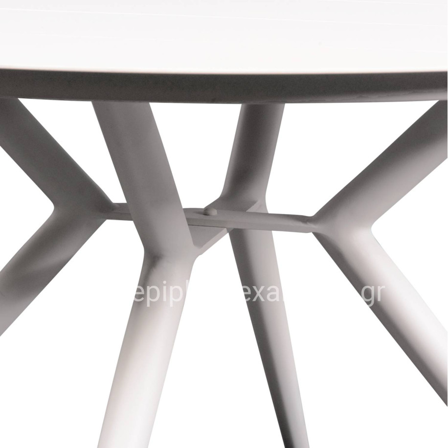 ROUND ALUMINUM TABLE HIGER HM6290.01 GREY Φ126x74Hcm.