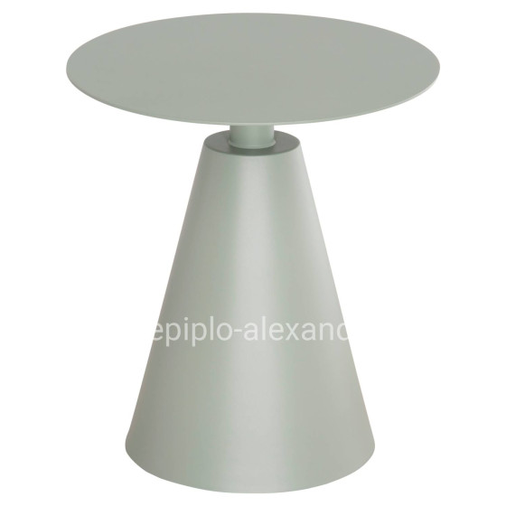 OUTDOOR ROUND SIDE TABLE SERA HM6270.06 ALUMINUM IN PISTACHIO GREEN Φ50x56Hcm.