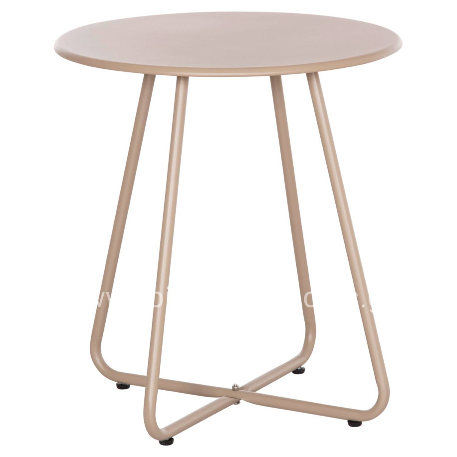 SIDE TABLE ROUND SAMMON HM6271.03 METAL IN CAPPUCCINO COLOR Φ45x50Hcm.