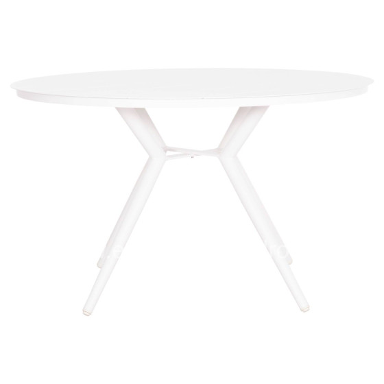 OUTDOOR TABLE ROUND HIGER HM6290.02 WHITE ALUMINUM Φ126Χ74Hcm.