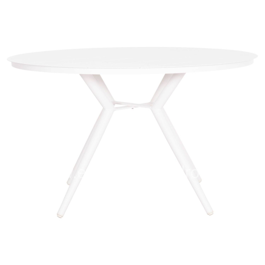 OUTDOOR TABLE ROUND HIGER HM6290.02 WHITE ALUMINUM Φ126Χ74Hcm.