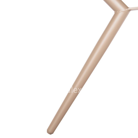 ROUND ALUMINUM TABLE HIGER HM6290.04 CAPPUCCINO Φ126x74Hcm.