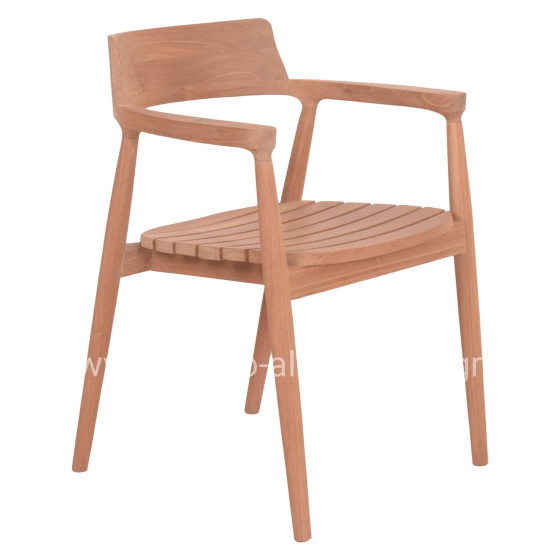 ΠΟΛΥΘΡΟΝΑ ΕΞΩΤΕΡΙΚΟΥ ΧΩΡΟΥ FREM HM18107 ΞΥΛΟ TEAK-ΦΥΣΙΚΟ ΧΡΩΜΑ 59x54.5x76Υεκ.