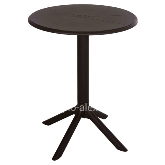ROUND POLYPROPYLENE TABLE TERRIN HM6124.13 BROWN Φ60x75Hcm.