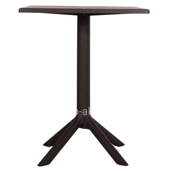 SQUARE POLYPROPYLENE TABLE TERRIN HM6125.13 BROWN 60x60x75Hcm.