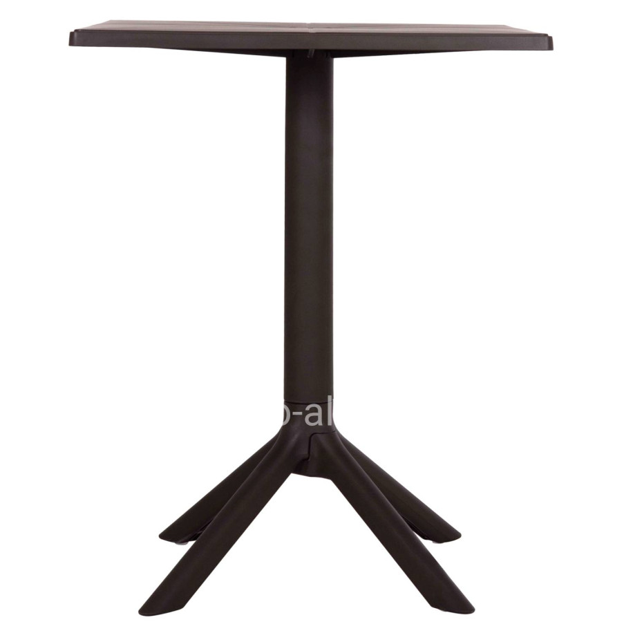 SQUARE POLYPROPYLENE TABLE TERRIN HM6125.13 BROWN 60x60x75Hcm.