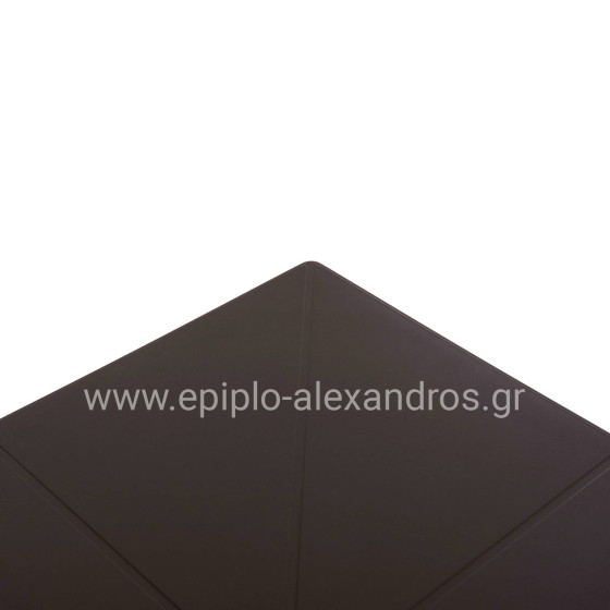 SQUARE POLYPROPYLENE TABLE TERRIN HM6125.13 BROWN 60x60x75Hcm.