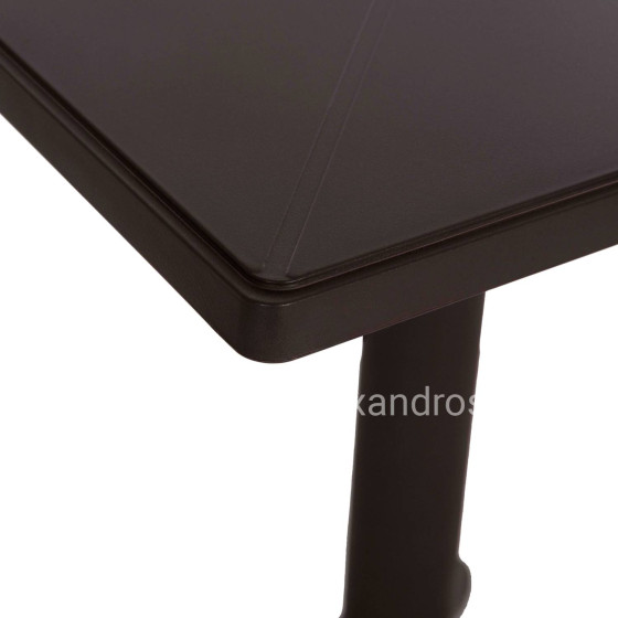 SQUARE POLYPROPYLENE TABLE TERRIN HM6125.13 BROWN 60x60x75Hcm.