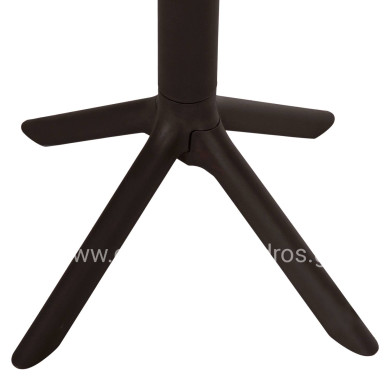 SQUARE POLYPROPYLENE TABLE TERRIN HM6125.13 BROWN 60x60x75Hcm.