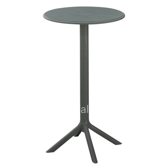 BAR TABLE ROUND TERRIN HM6126.15 POLYPROPYLENE IN DARK OLIVE GREEN Φ60x106Hcm.