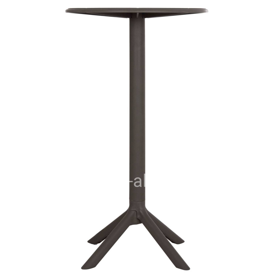 BAR TABLE ROUND TERRIN HM6126.15 POLYPROPYLENE IN DARK OLIVE GREEN Φ60x106Hcm.