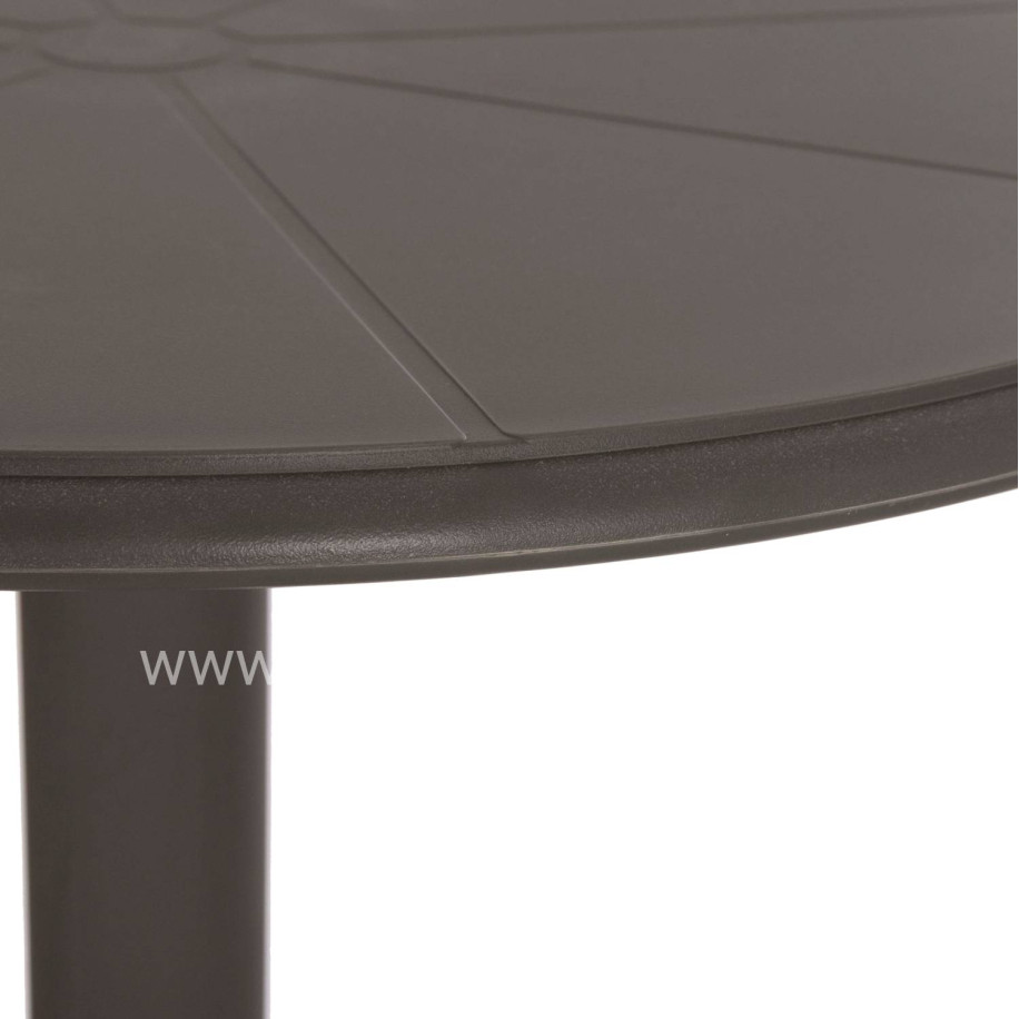 BAR TABLE ROUND TERRIN HM6126.15 POLYPROPYLENE IN DARK OLIVE GREEN Φ60x106Hcm.