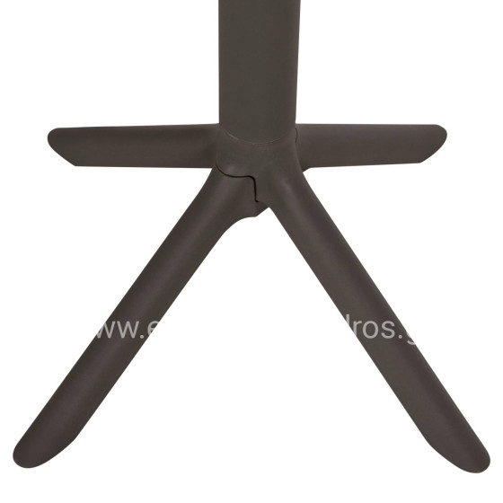 BAR TABLE ROUND TERRIN HM6126.15 POLYPROPYLENE IN DARK OLIVE GREEN Φ60x106Hcm.