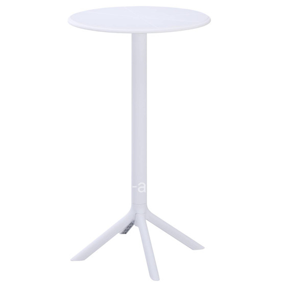 BAR TABLE ROUND TERRIN HM6126.11 POLYPROPYLENE WHITE Φ60x106Hcm.