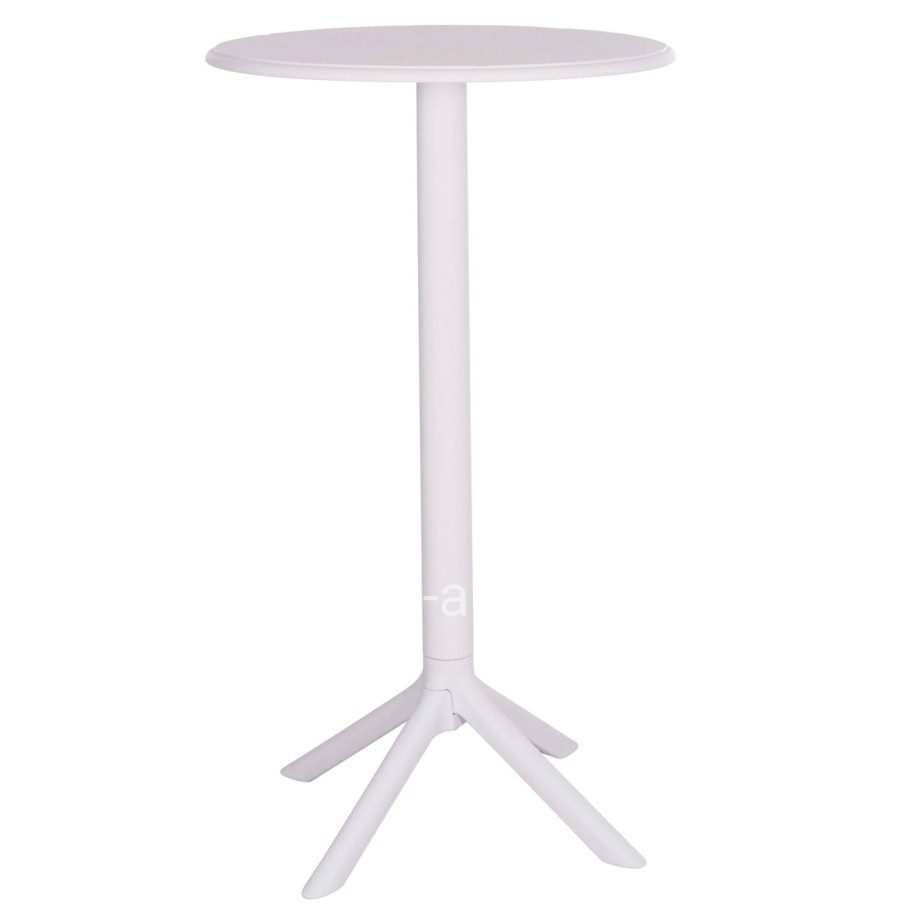 BAR TABLE ROUND TERRIN HM6126.11 POLYPROPYLENE WHITE Φ60x106Hcm.