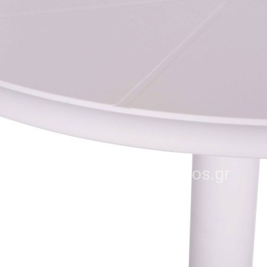 BAR TABLE ROUND TERRIN HM6126.11 POLYPROPYLENE WHITE Φ60x106Hcm.