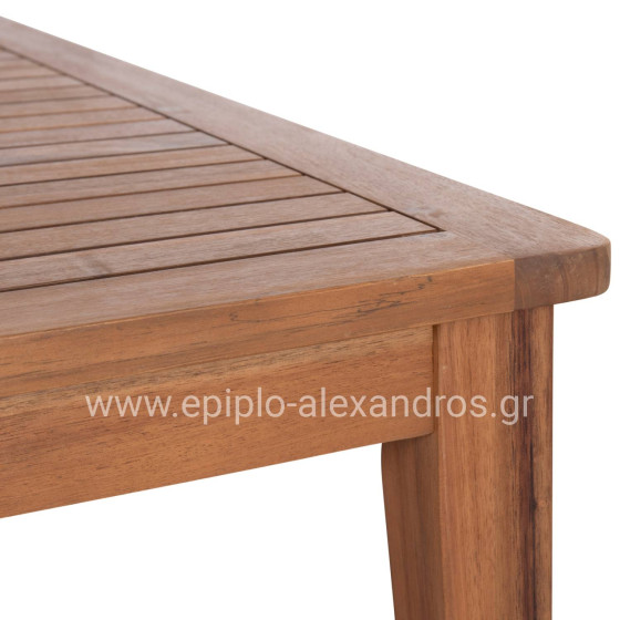 OUTDOOR LOUNGE CORNER 3PCS SET SANJI HM6223 ACACIA WOOD-ALUMINUM FRAME-ROPE