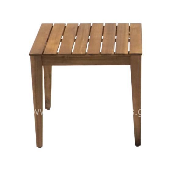 OUTDOOR SQUARE COFFEE TABLE RUTH HM6230 ACACIA WOOD IN NATURAL COLOR 50x50x45Hcm.