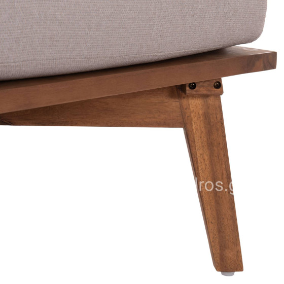 OUTDOOR LOUNGE SET 4PCS HARRA HM6236 ACACIA WOOD IN NATURAL--CUSHIONS IN GREY