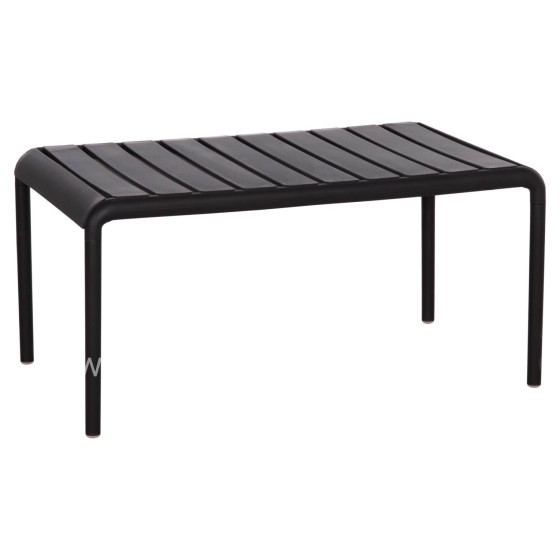 OUTDOOR COFFEE TABLE KORVER HM6334.02 POLYPROPYLENE IN BLACK 100x60x46Hcm.