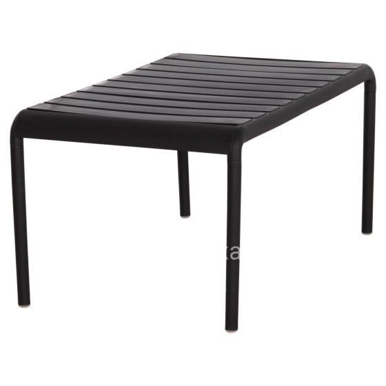 OUTDOOR COFFEE TABLE KORVER HM6334.02 POLYPROPYLENE IN BLACK 100x60x46Hcm.