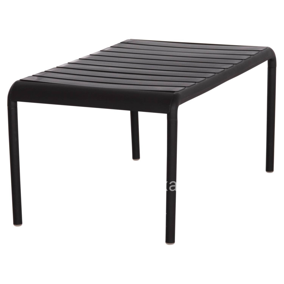 OUTDOOR COFFEE TABLE KORVER HM6334.02 POLYPROPYLENE IN BLACK 100x60x46Hcm.