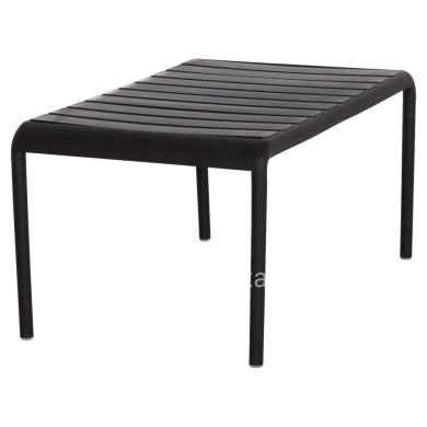 OUTDOOR COFFEE TABLE KORVER HM6334.02 POLYPROPYLENE IN BLACK 100x60x46Hcm.