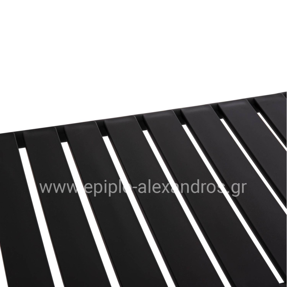 OUTDOOR COFFEE TABLE KORVER HM6334.02 POLYPROPYLENE IN BLACK 100x60x46Hcm.