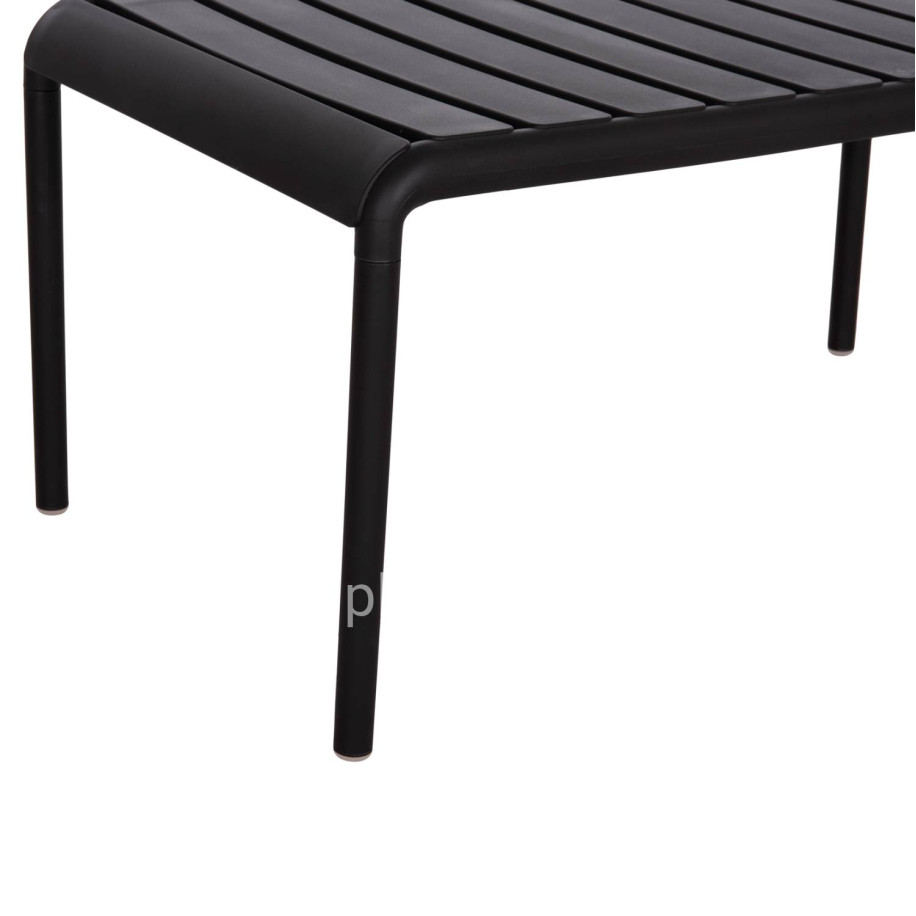 OUTDOOR COFFEE TABLE KORVER HM6334.02 POLYPROPYLENE IN BLACK 100x60x46Hcm.