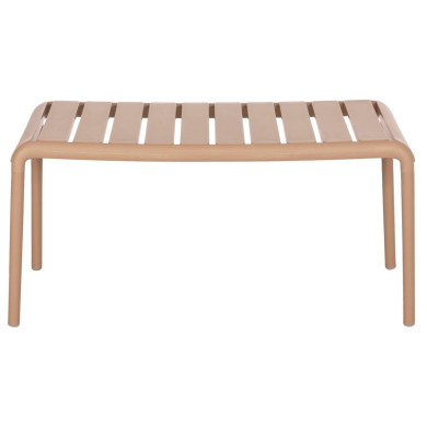 OUTDOOR COFFEE TABLE KORVER HM6334.04 POLYPROPYLENE IN CAPPUCCINO 100x60x46Hcm.
