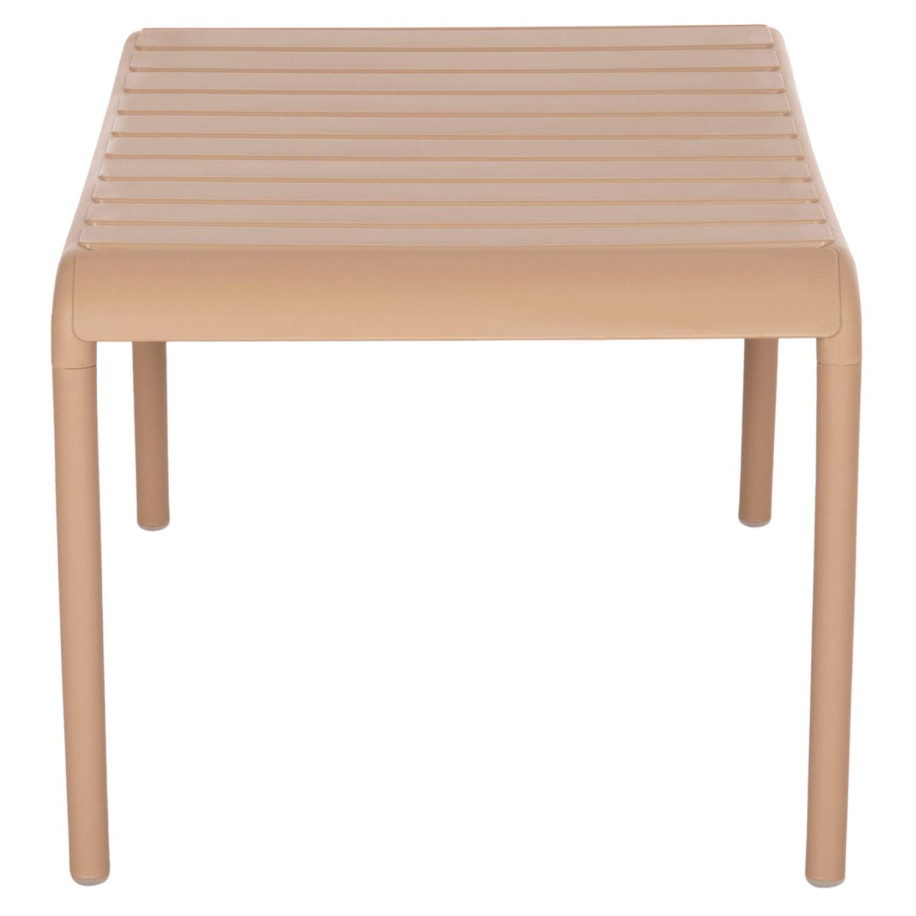 OUTDOOR COFFEE TABLE KORVER HM6334.04 POLYPROPYLENE IN CAPPUCCINO 100x60x46Hcm.