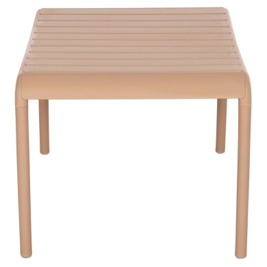 OUTDOOR COFFEE TABLE KORVER HM6334.04 POLYPROPYLENE IN CAPPUCCINO 100x60x46Hcm.