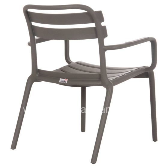 POLYPROPYLENE LOUNGE ARMCHAIR KORVER HM6333.05 DARK OLIVE GREEN 63.5x65x76Hcm.