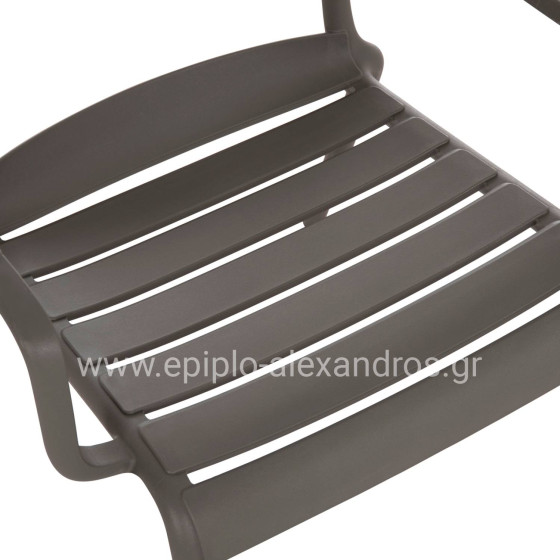 ΠΟΛΥΘΡΟΝΑ ΣΑΛΟΝΙΟΥ ΠΟΛΥΠΡΟΠΥΛΕΝΙΟΥ KORVER HM6333.05 DARK OLIVE GREEN 63.5x65x76Υεκ.