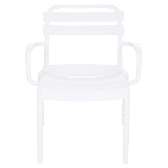 POLYPROPYLENE LOUNGE ARMCHAIR KORVER HM6333.01 WHITE 63.5x65x76Hcm.