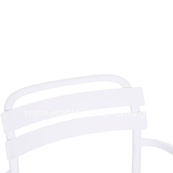 POLYPROPYLENE LOUNGE ARMCHAIR KORVER HM6333.01 WHITE 63.5x65x76Hcm.