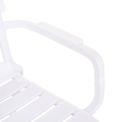 ΠΟΛΥΘΡΟΝΑ ΣΑΛΟΝΙΟΥ ΠΟΛΥΠΡΟΠΥΛΕΝΙΟΥ KORVER HM6333.01 ΛΕΥΚΗ 63.5x65x76Υεκ.