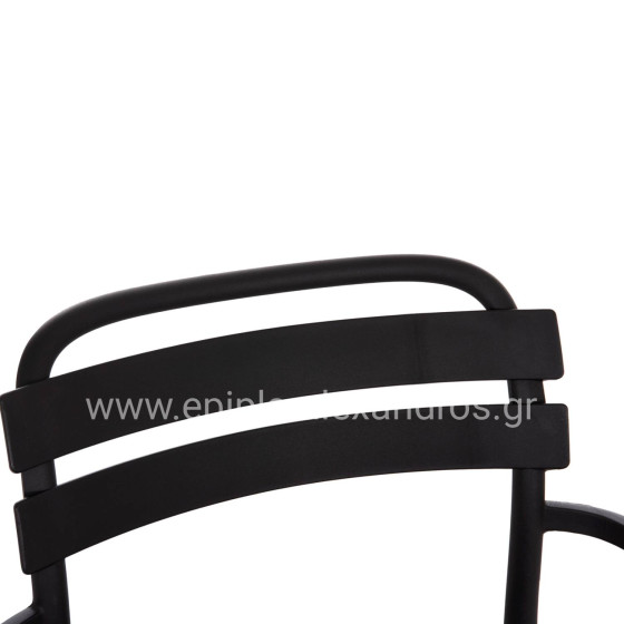 POLYPROPYLENE LOUNGE ARMCHAIR KORVER HM6333.02 BLACK 63.5x65x76Hcm.